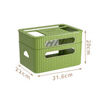 boîte rangement routeur décodeur tv gestion câbles organisateur moderne vert beige épuré