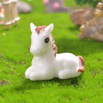 figurines animaux zodiaque résine finition mat cartoon mignon couleurs vives yeux noirs sourire rose