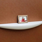 étagère murale moderne bois naturel blanc adhésive deco télécran salon chic