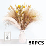 décoration maison bouquet fleurs séchées pampas bunny tail naturel rustique anniversaire mariage