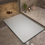 tapis sol antidérapant gris clair moderne froissé absorbant eau doux entrée 25x40cm 25x50cm 25x60cm