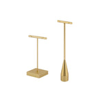 présentoir bijoux doré rangement boucles d'oreilles classique élégant support écrous fixations métal