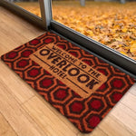 tapis d'entrée moderne tige porte imperméable antidérapant hexagones relief orange rouge bienvenueôtel