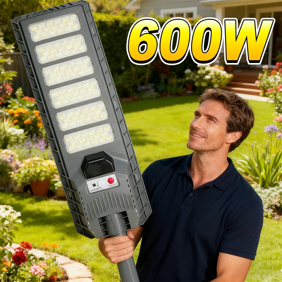 projecteur led solaire extérieur gris moderne capteur mouvement ip65 600w 10mètres