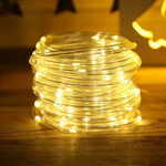 guirlande lumineuse led multicolore moderne extérieure solaire 32m 200leds ip65