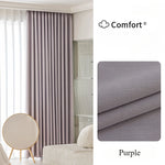 Rideau moderne violet pour salon, idéal pour une décoration intérieure élégante et contemporaine. Ce modèle offre une touche de couleur subtile tout en préservant votre intimité. Parfait pour créer une ambiance chaleureuse et accueillante dans votre espace de vie.