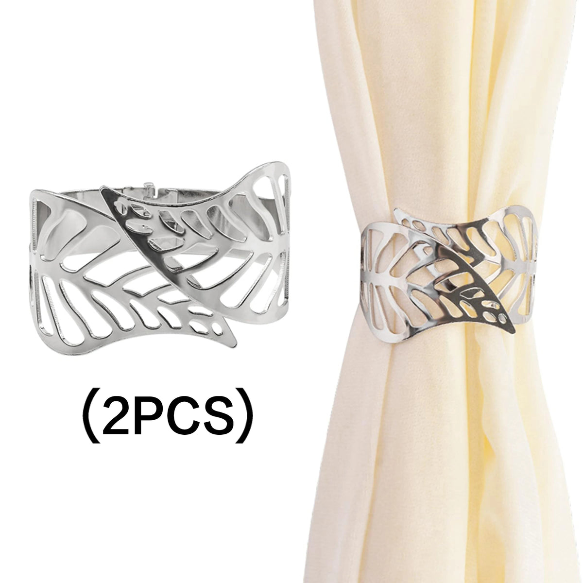 rideaux modernes anneaux or argent feuilles papillons élégants chambre salon deux pièces