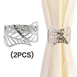 rideaux modernes anneaux or argent feuilles papillons élégants chambre salon deux pièces