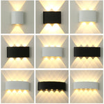 lampe murale moderne led blanc noir fixée mur éclairage quotidien 220v 110v 249 2000lm