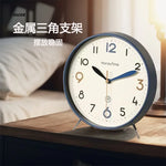 horloge table aiguille classique bleu vert rouge pieds métalliques salon six pouces eight inches