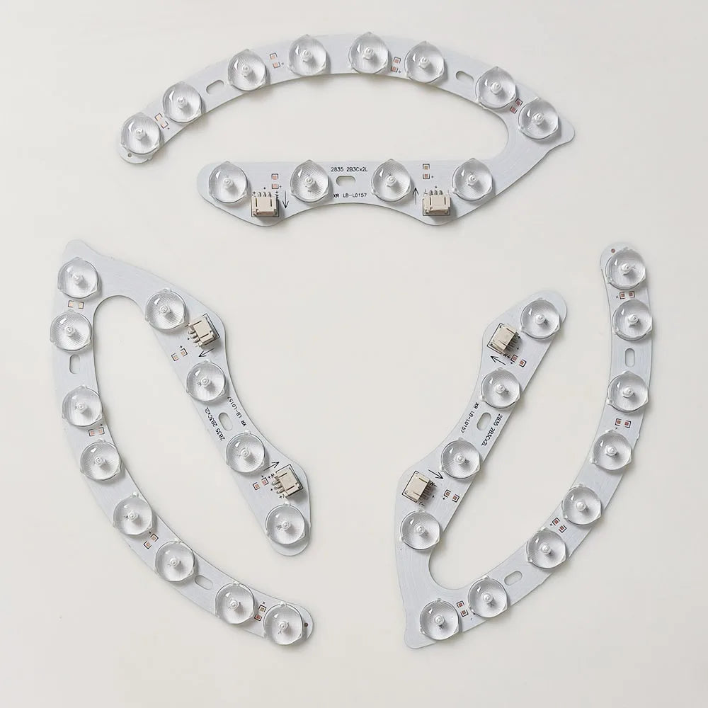 bande led flexible blanc moderne connecteurs souder 12w 9w 24.5cm 10cm