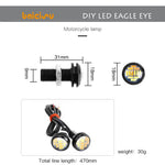 lampe led moto noire blanche moderne 12v 18mm vis câble connecteur pièces