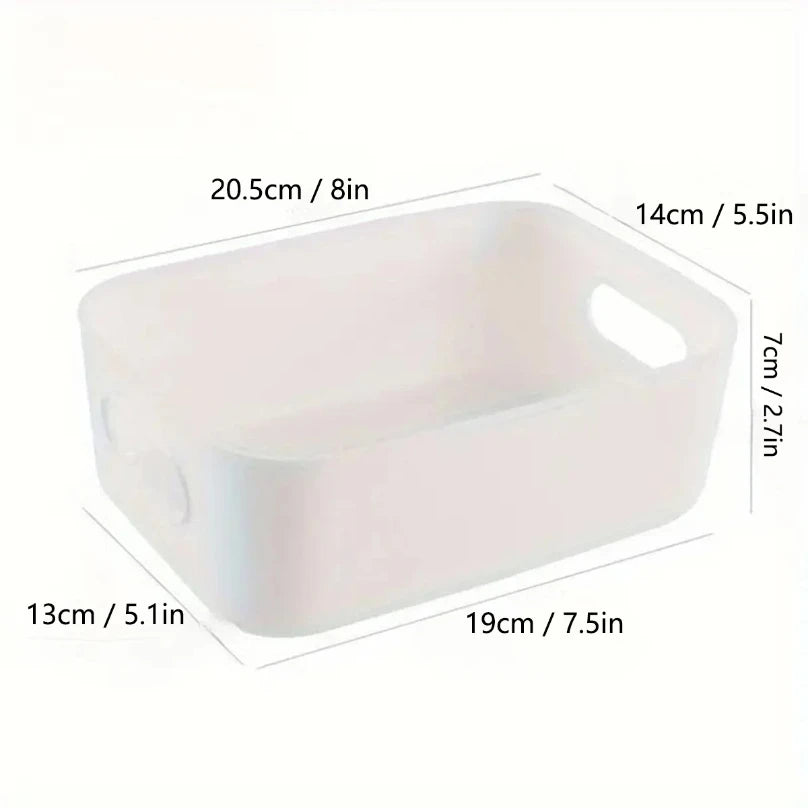 boîtes rangement blanc modernes 20.5cm 14cm 7cm poignées adhésives 10 pièces