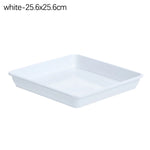 plateaux carrés plastique durable goutte goutte sauciers plantes modernes 12x12cm 15x15cm 18x18cm 22.2x22.2cm 25.6x25.6cm
