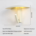 lampe murale moderne led 6w beige noir orange rouge vert chambre cuisine salle manger