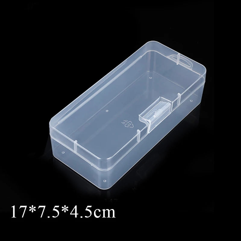 boîtes rangement transparentes modernes réutilisables clips fermeture pratique bijoux articles divers