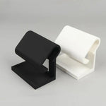 présentoir double face support bijoux noir blanc contemporain plateau brossé adhésif multifonctionnel montres rangement