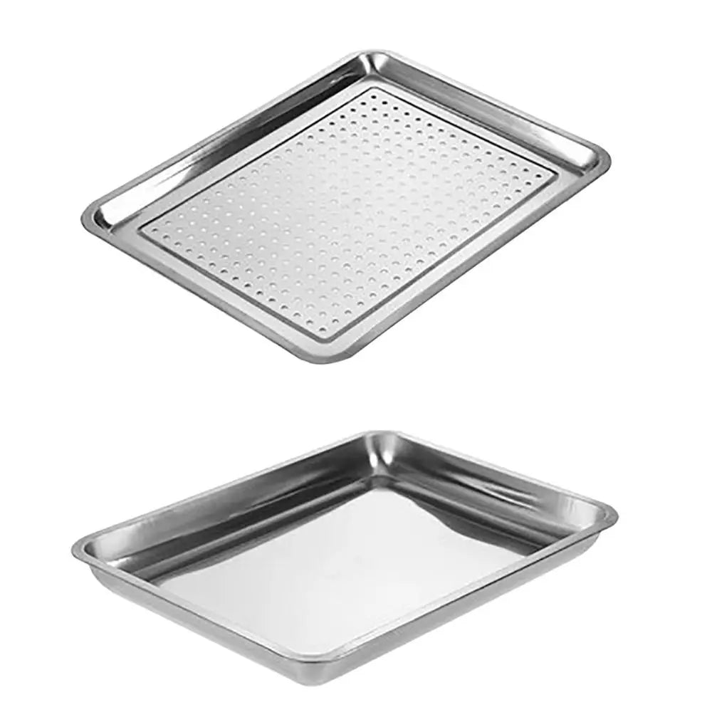 plateau repas moderne argenté lisse brillant utilitaire large dimension multifonctionalité