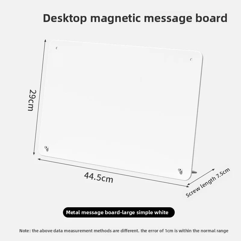 tableau magnétique blanc noir moderne magnets papier stylo documents