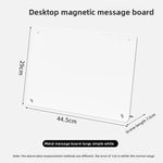 tableau magnétique blanc noir moderne magnets papier stylo documents