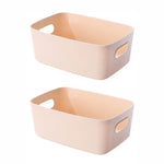 boîtes rangement blanc beige modernes empilables minimalistes bureaux placards multifonctions papier stylos cosmétiques serviettes