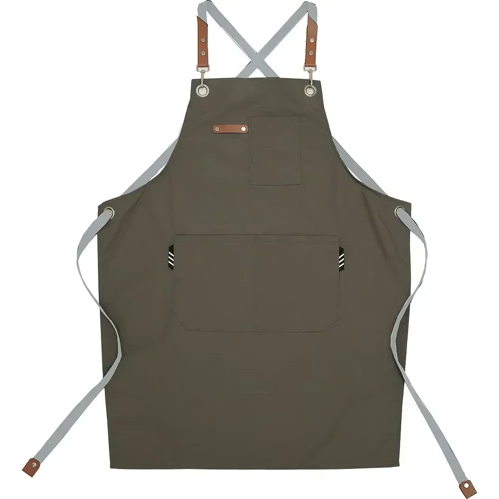 tablier ajustable imprimé logo brodé noël noir beige poche glissière ciseaux opaquet classique