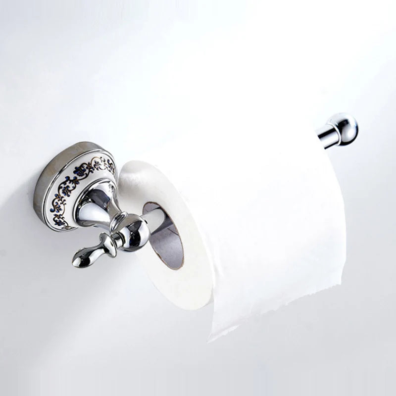 ensemble accessoires salle bain chrome mural porte serviette brosse wc porte gobelet