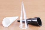 présentoir bagues triangle transparent blanc noir décoration strass commercial erotique portable
