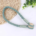 corde rideau tressée moderne bois vert gris blanc jaune beige 50cm