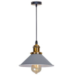 lampe suspendue industrielle conique noire dorée éclairage salon chambre éclairage intérieur E27 adaptable