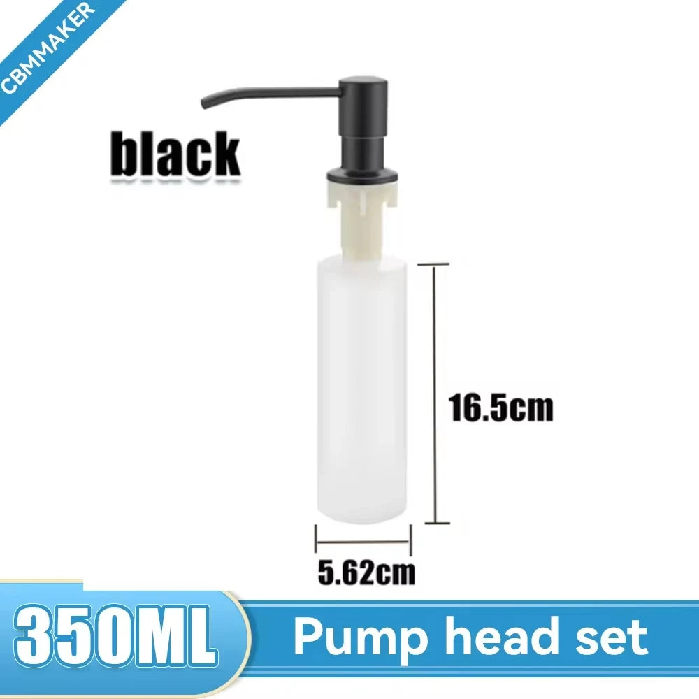 distributeur savon liquide mains acier inoxydable mousse blanc noir moderne fixations extensions joints