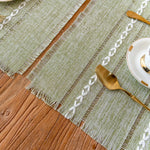 Set de table en coton et lin pour salle à manger