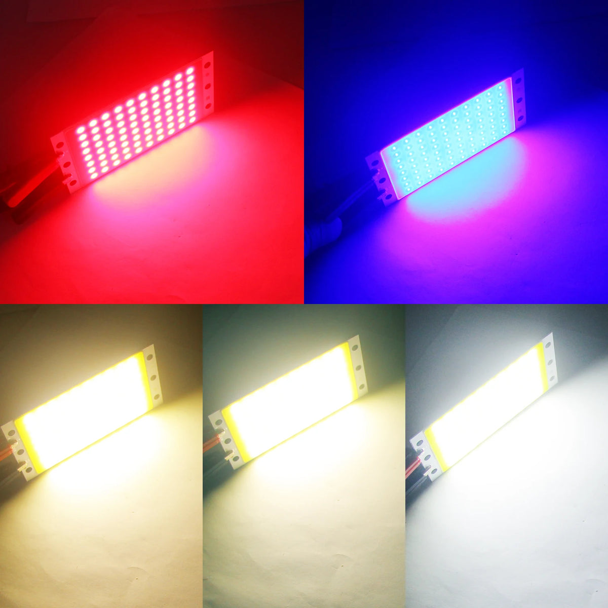 panneau led rouge blanc jaune 94x50mm modernes 16w 1600lm 12v