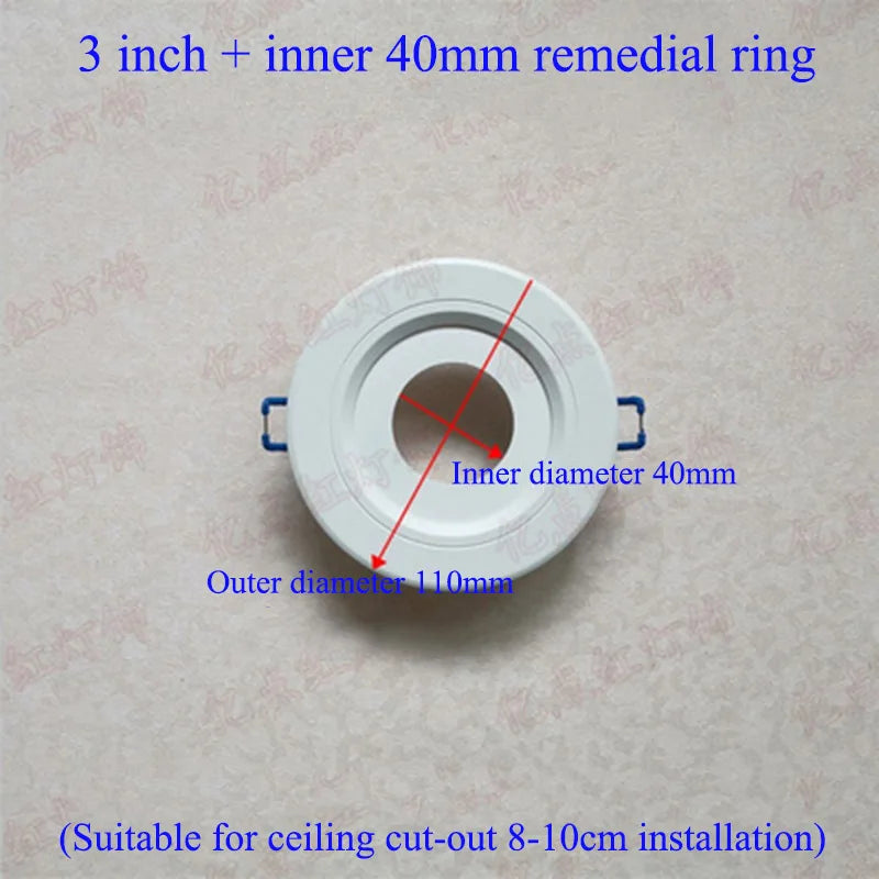 anneau réduction spot led blanc moderne cadre extérieur éclairage intérieur moderne