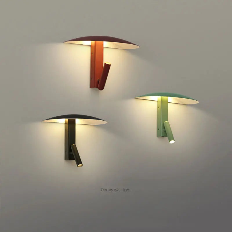 lampe murale moderne led 6w beige noir orange rouge vert chambre cuisine salle manger