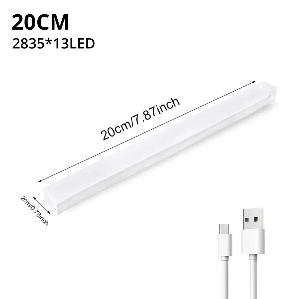 lampe induction corporelle rechargeable blanc moderne minimaliste clips chargeur 10cm 20cm 30cm 50cm