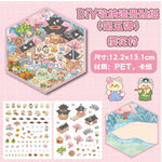 puzzle 3d illustration dessin animé boulangerie vêtements salon thé enfant chambre décoration