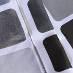 rideau douche moderne carreaux géométriques noir gris blanc opaques polyester
