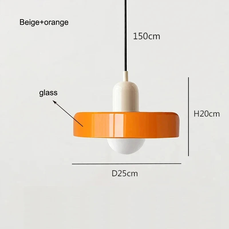 lumière suspendue moderne verre opaque ajouré rouge vin blanc orange jaune vert câble noir