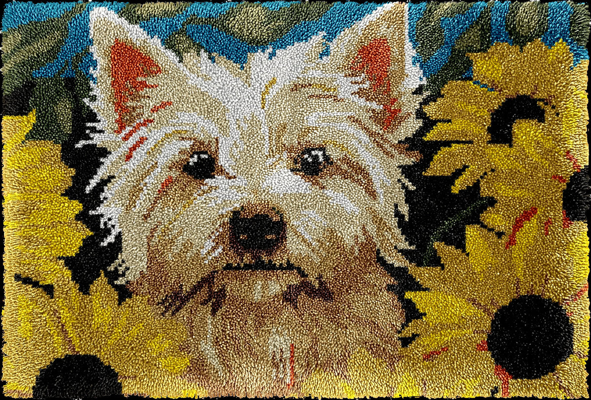 kit crochet laine tapis fleurs coussin coeur kit couture diy création maison moderne