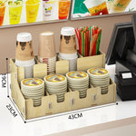 support tasse bambou bois naturel accessoires bar salon thé moderne