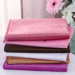 drap massage velours uni blanc rose marron gris 80x200cm 120x200cm