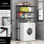 étagère rangement multi couches moderne blanc noir grande capacité salle bain.storage rack multi layer