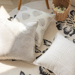 coussin beige motif citrouilles moderne opacité 100 polyester tufted 45x45cm décoration maison canapé chaise