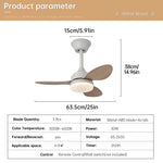 ventilateur led lumière télécommande blanc noir marron moderne traditionnelintérieurextérieur