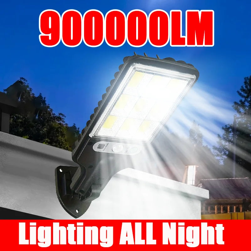 lampe solaire moderne noire plaque intégrée ip65 étanche mur led télécommandeextérieur jardin vacances