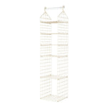 étagère suspendue moderne rose pâle étages hooks rangement serviettes pulls