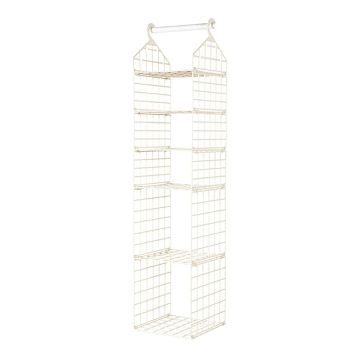 étagère suspendue moderne rose pâle étages hooks rangement serviettes pulls