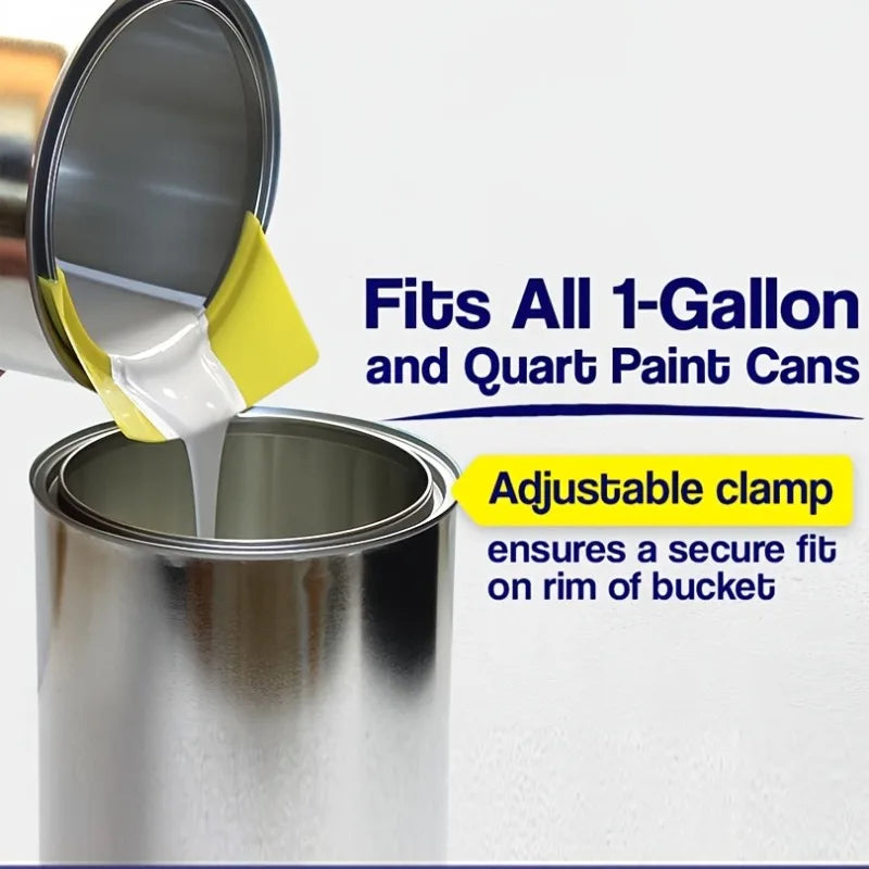 accessoire peinture jaune pratique versement essuiepeinture moderne fourreau pinceau fixe conteneur peinture tiện ích