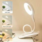 lampe led sans scintillement protection yeux éclairage table usb clip flexible moderne tactile